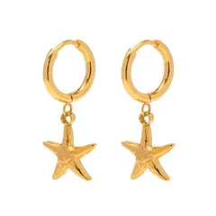 GENERICO - Aretes Huggie Estrella de Mar