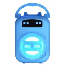 GENERICO - Altavoz portátil Bluetooth de 3 pulgadas LM-S375, inalámbrico Celeste