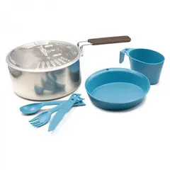 LAKEN - SET DE COCINA EN ACERO Y POLIPROPILENO PARA 1 PERSONA -