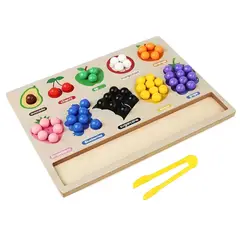 GENERICO - Juguete Didáctico Pinza de Frutas Montessori