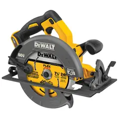 DEWALT - Sierra Circular 7 1/4" 60V Xr FlexVolt DCS578B-B3 + 2 BAT 5AH + 1 CARGADOR DCB1104