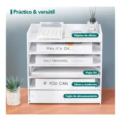 CUTE - ORGANIZACION DE ESCRITORIO 6 NIVELES