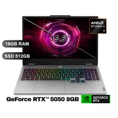LENOVO - Laptop LOQ 15APH10, RYZEN7-250, 16GB RAM, 512GB SSD, RTX5050, SIN WINDOWS, 15.6 83JG007VLM