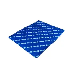 GENERICO - Manta Refrigerante para Mascotas - Diseño de HUESITOS - 60x50 CM