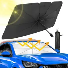 GENERICO - Tapasol Parasol Protector Tipo Sombrilla UV para Auto Camioneta