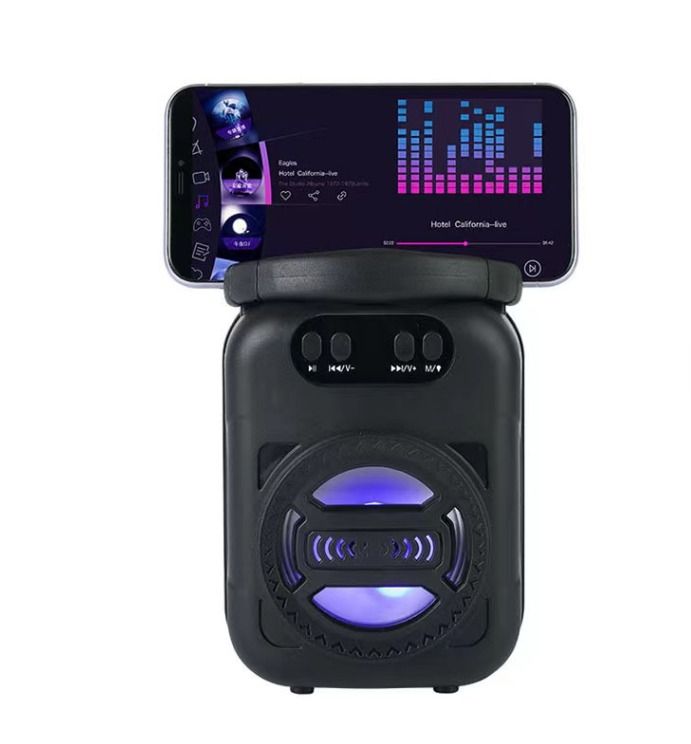 Altavoz portátil Bluetooth de 3 pulgadas LM-S375, inalámbrico NEGRO