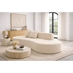 ARTSOFA - Sofá Tres Cuerpos Verona Sand Antifluido