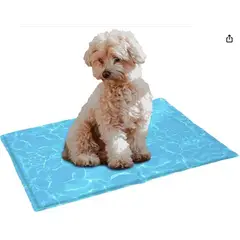 GENERICO - Manta Refrigerante para Mascotas - Diseño de AGUA - 60x50 CM