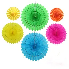 GENERICO - Kit de Abanicos papel seda Nº 2 decoraciones