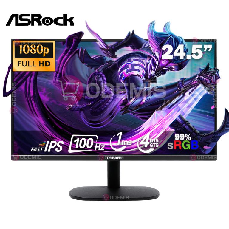 Monitor 24.5 Pulgadas Cl25ff Gaming 100hz, Fhd, 1ms, Freesync, 1 Hdmi, 1 Vga