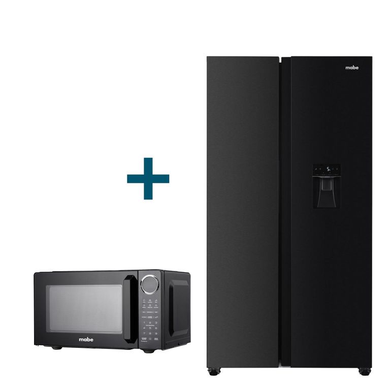 Combo Refrigeradora Side By Side 520L +Microondas 25L