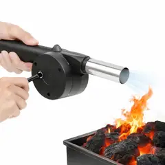 GENERICO - Soplador Encendedor para Parrilla a Carbón Rápido y Eficiente