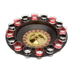 GENERICO - Juego de Mesa Ruleta de Shots para Fiesta con 16 Vasos