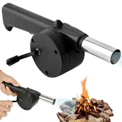 GENERICO - Ventilador Soplador para Parrilla a Carbón Potencia tu Fuego