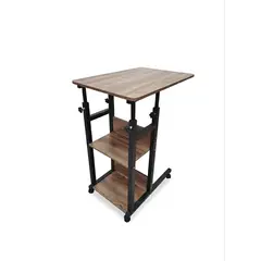 GENERICO - Mesa Auxiliar Multifuncional 3 niveles Ajustable Con Ruedas