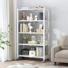 GENERICO - Estante Organizador Multiusos Metálico 5 Niveles Ruedas Almacenamiento Cocina Despensa Hogar