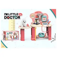 GENERICO - Set de Veterinario Juguete para Niños con Peluche y Accesorios - Rosado