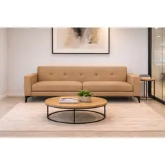 ARTSOFA - Sofá Tres Cuerpos Lumia Camello Antifluido