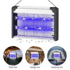 OEM - Mata Insectos Eléctrico Aluminio - Atrapa Moscas y Mosquitos Luz UV