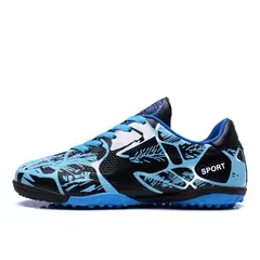 SHANDIAN - Zapatillas de Fútbol Hombre TF zapatos hombre Azul