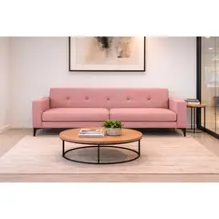 ARTSOFA - Sofá Tres Cuerpos Lumia Rosa Antifluido