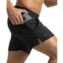 ALPHA FIT - Short Hombre deportivo para Running - Ropa deportiva Gym - Alphafit