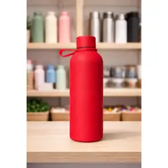 GENERICO - TOMATODO ACERO INOXIDABLE ROJO 500ML