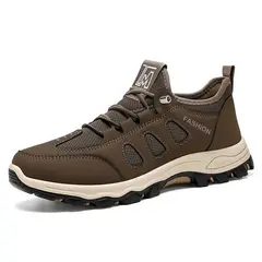 TIOZONEY - Zapatos casuales transpirables para hombre - Marrón