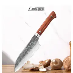 GENERICO - Cuchillo Santoku #6 Japones, 67 capas de acero Damasco forjado