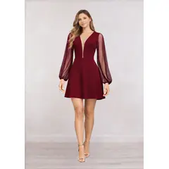 GENERICO - Vestido Corto con Vuelo Michelle