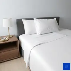 SUIT THE BED - Sábanas 100% Algodón Pima 250 Hilos Blanco – Calidad Hotel Premium