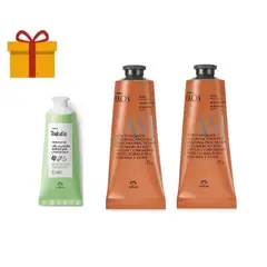 NATURA - 2 Crema para manos castaña y 1 crema de pies tododia y regalo