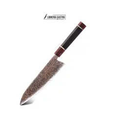 GENERICO - Cuchillo Chef #8 Japones, Acero Damasco 37 capas Cobre VG10
