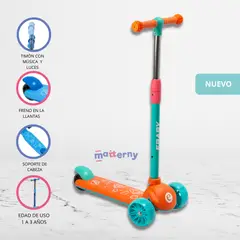 EBABY - Scooter Unidireccional para Niños «ROLLER»Orange