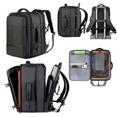 GENERICO - Mochila de Viaje Expandible Equipaje de Mano Laptop MOD17