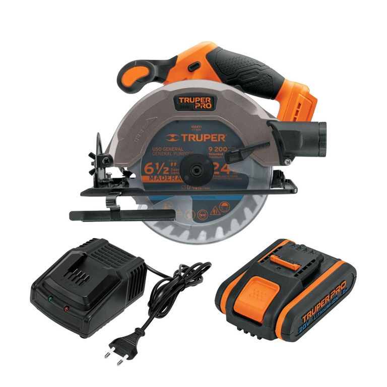 Sierra Circular 6 1/2 20V + 1 Bateria 2ah + Cargador