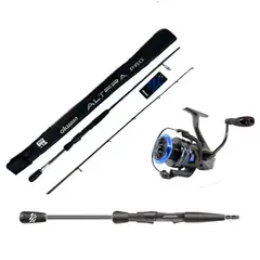 OKUMA - EQUIPO DE PESCA SPINNING CAÑA 2.70 M Y CARRETE 4000