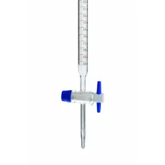 GENERICO - BURETA DE VIDRIO CON LLAVE DE TEFLON 100ML - BIOHALL