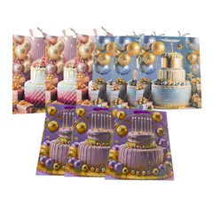 GENERICO - Pack x9 BOLSA DE REGALO 32CM CON 3 DISEÑOS