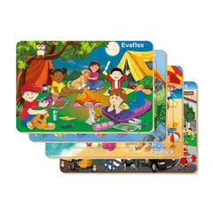 EVAFLEX - Rompecabeza de Madera 20 piezas Modelo Unisex Variado Educativo Didactico