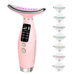 GENERICO - Masajeador Rf Led Reductor De Arrugas Y Papada