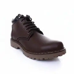 D' PODER - Botín Cuero Mujer de Vestir Antideslizante Color Brandy Modelo MINERVA