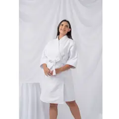 SOÑALIERE - Salida de Baño Mujer Microfibra - Blanco M