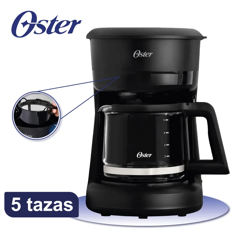 Cafetera 5 Tazas Negra