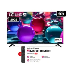 LG - Televisor 65" Pulg Ultra HD 4K AI ThinQ 65UA7300 Modelo 2025- Negro + Control Magic 2025