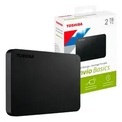 TOSHIBA - Disco Externo Canvio 2tb Black Usb 3.0 Hdtb520xk3aa