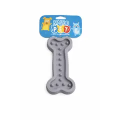 GENERICO - JUGUETE HUESO 13.5 CM GRIS