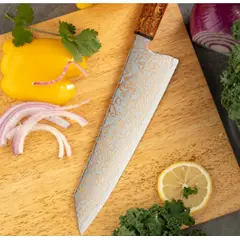 GENERICO - Cuchillo Kiritsuke #8 Japones, Acero damasco 37 capas de cobre VG10