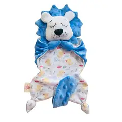 LA TIENDITA DE ALE APRENDE JUGANDO - Muñeco de Apego sensorial La tiendita de Ale León Celeste