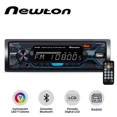 NEWTON - Autoradio NWT 500 Viper LED de 7 Colores Extraíble FM SD BT